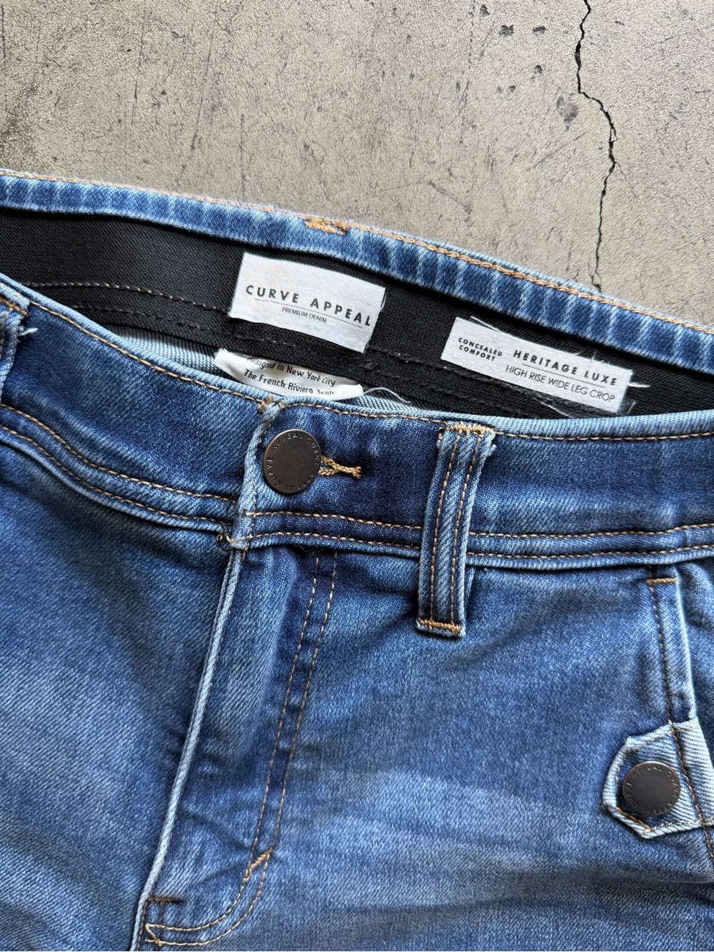 Curve Appeal - The French Riviera Jean - Blue Women's Jeans - 6/28 - Picture 4 of 6